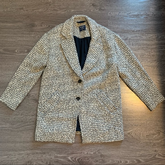 SOLD Abercrombie & Fitch Salt + Pepper Wool Jacket - Picture 2 of 7